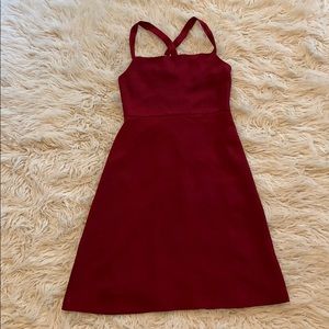 NWT J Crew silk burgundy special occasion dress